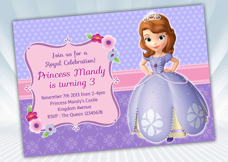 Princess Sofia Invitation