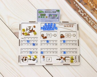 Terraforming Mars board game player board, tablet