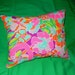 New Pillow made with Lilly Pulitzer Multi Lulu by Garnet Hill fabric, 3 sizes available
