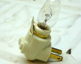 Stained Glass Nightlight Kit Base & Bulb Ivory Color DIY