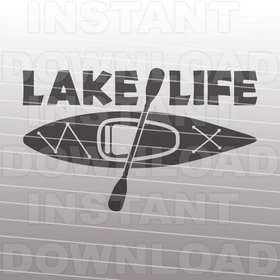 Download Lake Life with Kayak SVG FileKayaking SVG File Vector Clip