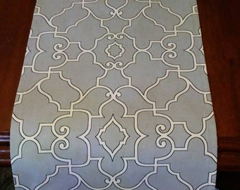 Sale TABLE RUNNER Sterling Silver Table Topper Ready to Ship