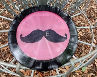 Mustache Disc Golf Disc- Discraft or Innova Premium Plastic- Gift For Valentine's, Father's Day, Groomsmen, Weddings, Birthdays