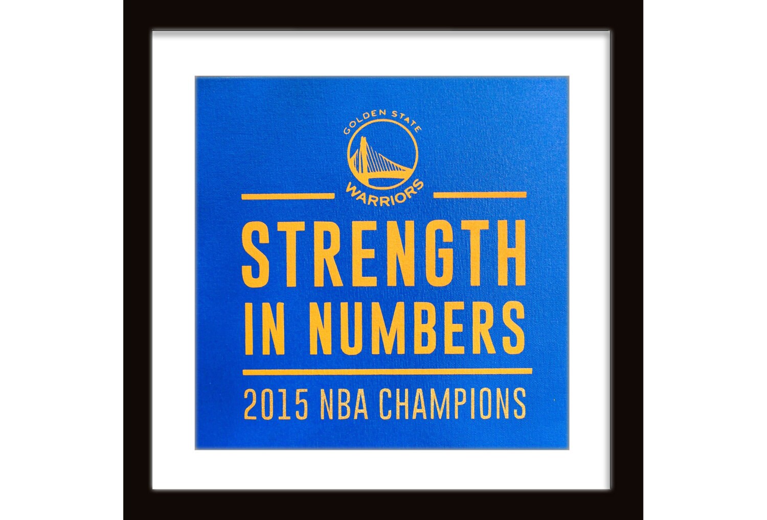 12 x 12 Golden State Warriors Strength in Numbers Screenprint
