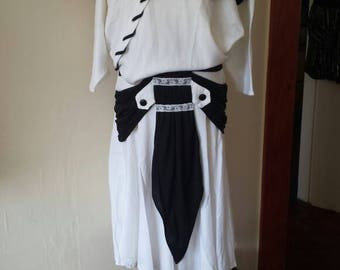 Black & White Vintage Skirt Suit