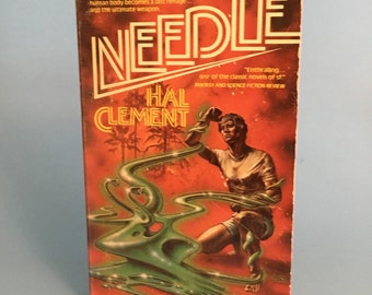 Vintage Sci Fi Needle by Hal Clement, Retro Science Fiction Novel, Mid Century, 1957, Fantasy