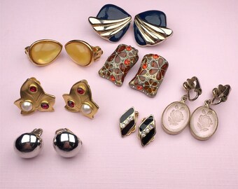 Vintage Jewelry Lot | Earring Lot | Clip On Earrings | Craft Supplies