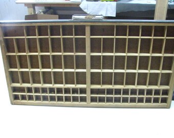 Antique Printers Drawer, Letterpress Tray. 176