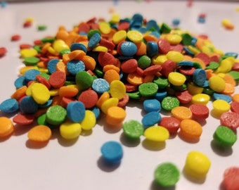 Round rainbow sprinkles 6oz