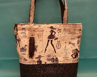 Tote for little black dress