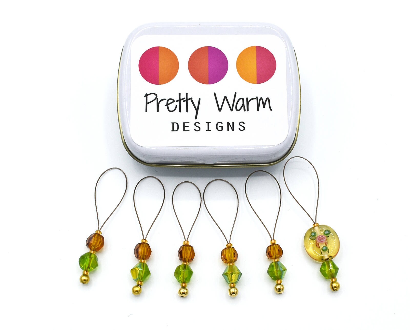 Gold Beaded Stitch Markers Snag Free Knitting Markers