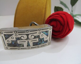 Sterling N.E.R 925 antique belt buckle