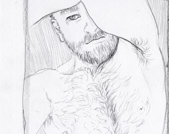 Original portrait drawing the player