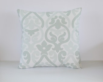 Artichoke Pillow Cover- Sea Foam Green Contemporary Decorative Couch Pillow 18x18- Ready to Ship
