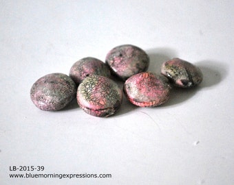 Polymer Clay Beads, Polymer Beads, Beads for Sale, Loose Beads, Clay Beads, Handmade Beads, Fimo Beads, Beading Supply, Lentil Beads