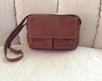 Tignanello Brown Leather Shoulder Bag