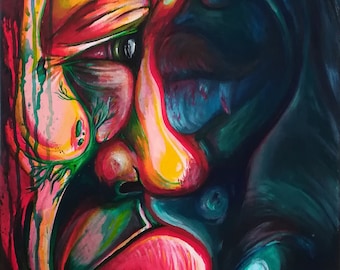 Jekyll & Hyde - Original acrylic painting on canvas