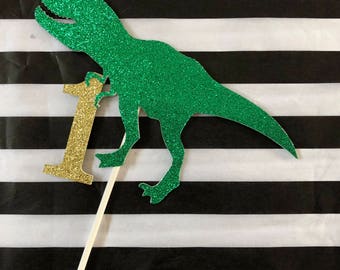 JURASSIC CAKE TOPPER - Dinosaur Cake Topper - Trex Cake Topper - Dinosaur Party