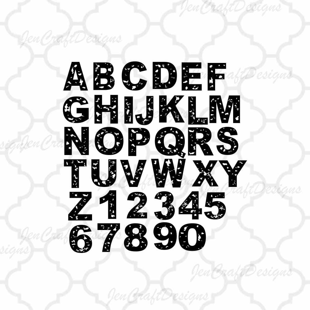 Download Distressed font svg, grunge font, alphabet svg, Vintage ...