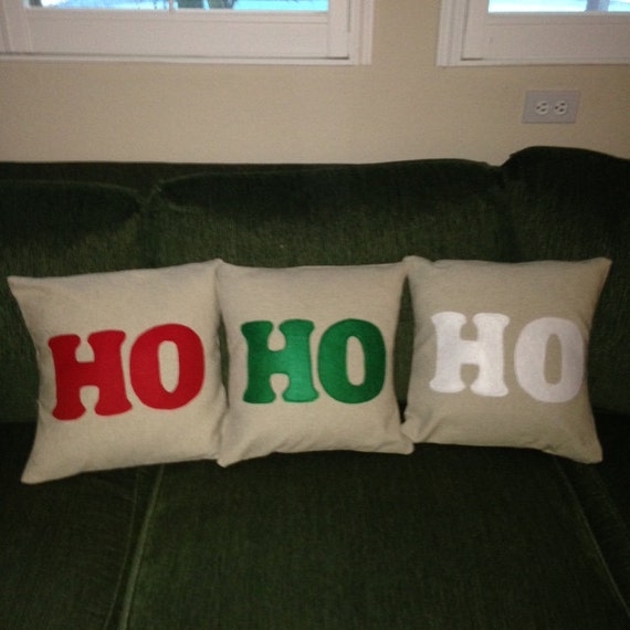 Items similar to Holiday Pillow Covers set of 3 on Etsy
