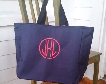 Monogram tote bag, personalized tote bag, bridesmaids gift, monogrammed tote