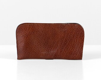 Vintage specs case, vintage eyeglasses case, brown leather case, leather specs case, 60s eyeglasses case