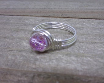 October Birthstone Ring | Crystal Ring | Swarovski Crystal Ring | Childs Ring | Pinkie Ring | Pinky Ring Woman | Kids Ring