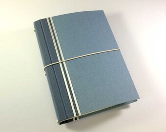 CitriDori 'Chambray' Travelers Notebook. Hard Cover Refillable Journal, Bookdori, Midori, Fauxdori, Fabridori, Bullet Journal