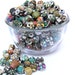 Assorted Tribal/Ethnic Embellished Resin Beads 100 Gram Lot