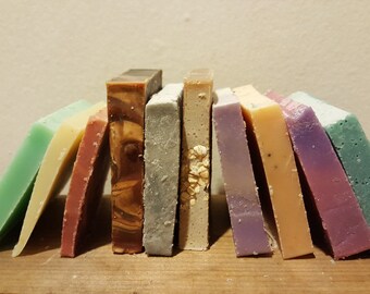 Soap Ends - Miscellaneous Soap, Misc Soap, Grab Bag Soap, Odds and Ends, Soap Sampler, Soap Variety, Free Shipping