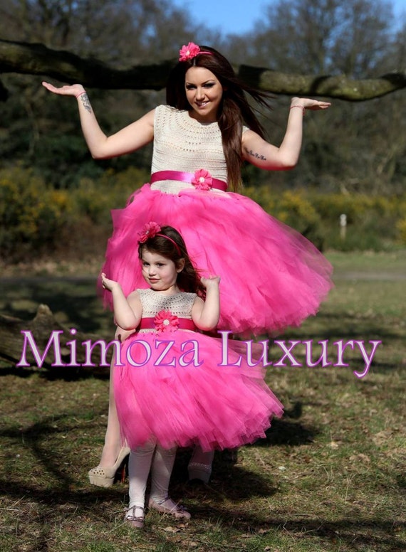 Mother Daughter Matching Dresses Adult tutu dress, Bridesmaid dress, Women tutu dress, Wedding dress, Hen party dress, Adult Princess dress