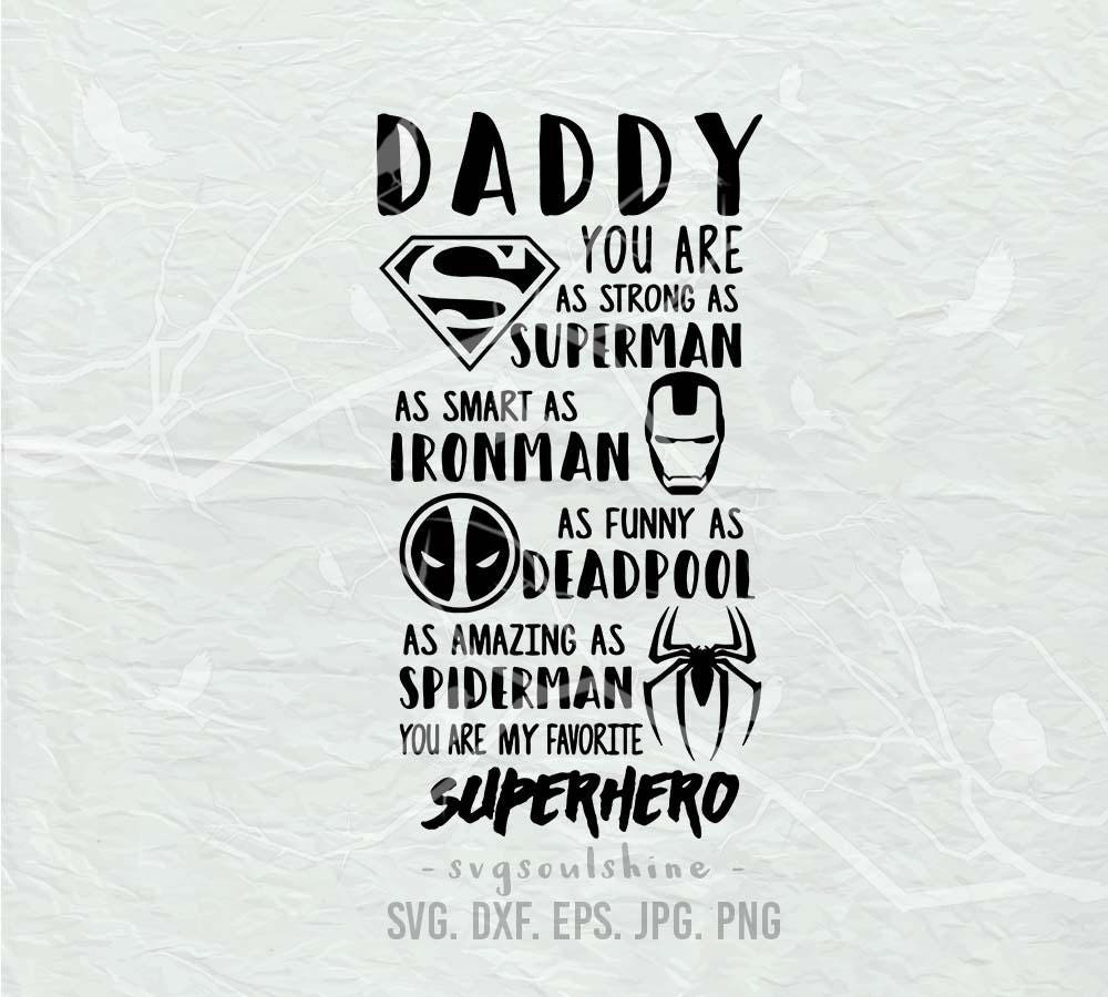 Download Daddy MY favorite Superhero SVG Hero Dad svg File dadlife