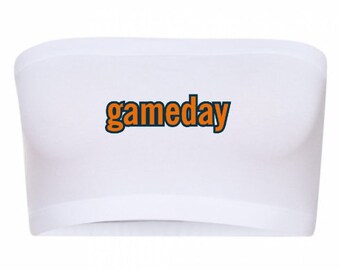 Gameday Bandeau/Game Day Bandeau/College Bandeau/Cute College Bandeau/College Tees/Any College/Tailgate Clothing/Tailgate Bandeau/Custom