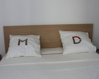 Bed set: flat sheet, fitted sheet and 2 pillowcases