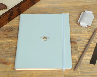 Recycled Leather Bee Address Book