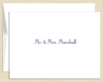 Personalized Stationery - Personalized Stationary - Note Cards - set of 10 folded notecards - SIMPLICITY