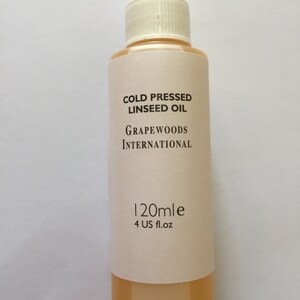 Cold pressed linseed oil (120ml)