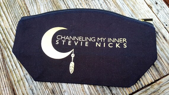 Channeling Stevie Nicks distressed look Large Makuep Bag