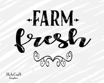 Farm fresh svg | Etsy