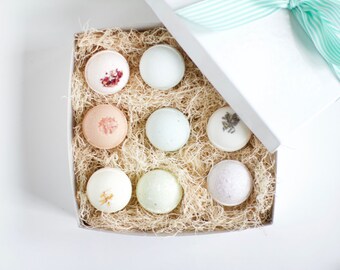 Bath Bomb Gift Set of 9, Essential oil Bath Bomb Gift, gifts for girlfriend, birthday gift for her, bath bombs gift set Mother's Day gifts