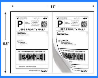 shipping labels 2 per page
