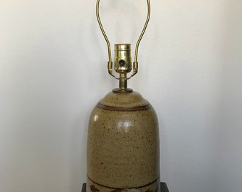Studio pottery lamp