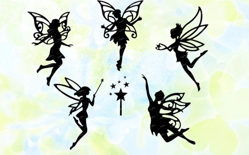 Download Fairy svg dxf eps studio v3 jpeg png file for Silhouette