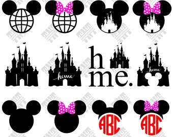 Mickey Head svg - Disney Castle svg - Mickey, Disney Castle digital clipart for Print, Design or more , files download svg, png, dxf