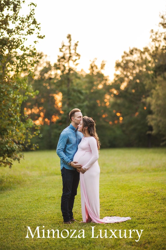 Maternity Gown Photography, Long Sleeves Maternity Dress, Maternity Photography Prop, Pregnancy dress, maternity photo prop, long sleeve
