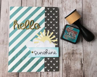 Hello Sunshine Handmade Greeting Card