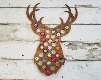 Trophy Buck Bottle Cap Holder