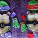 PDF DIGITAL Turtles Crochet PATTERN. All Instructions for Sizes 6 mo-6 yrs! Front, Back Shells, Cap, Mask, Mittens, Bands, Belt & Straps.