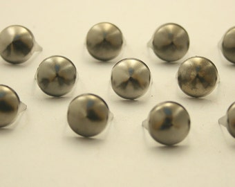 100 pcs. Gunmetal Cone Studs Punk Rock 10 mm. KCGUN10
