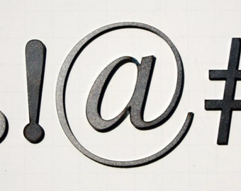 Classic 2" Symbols | Laser Cut Metal Letters